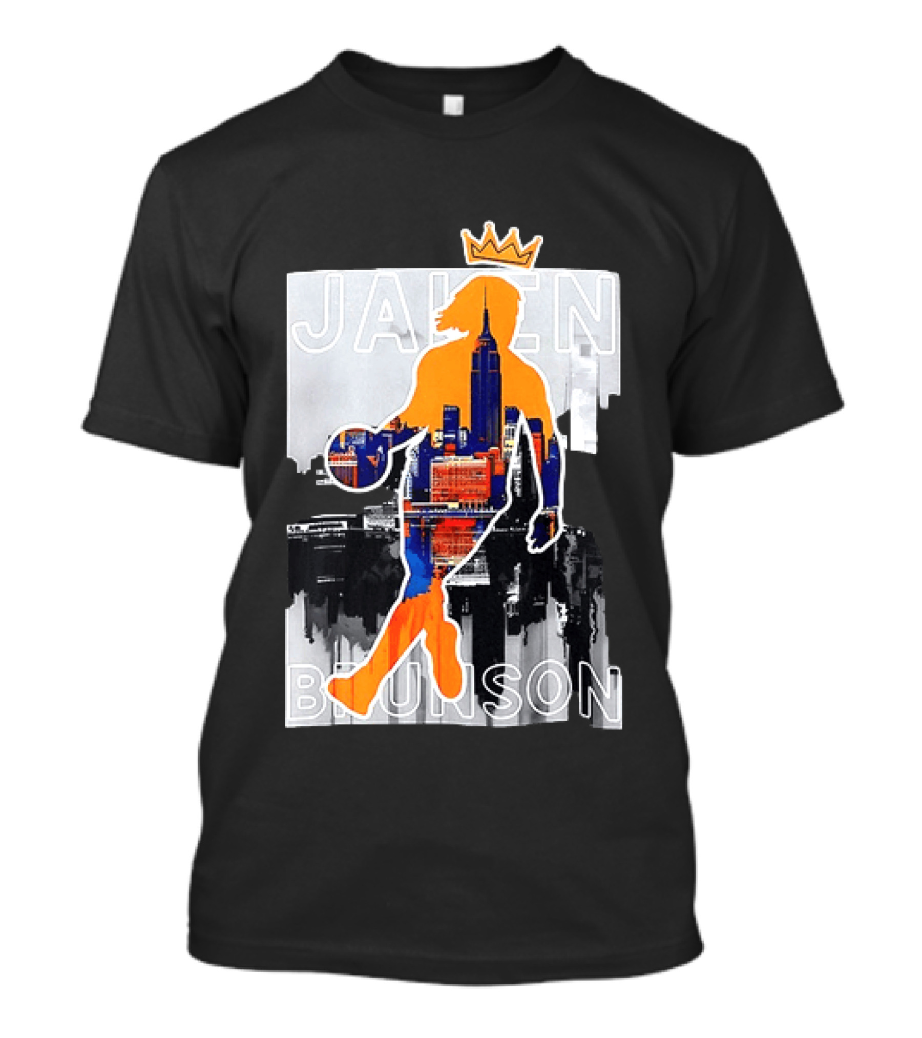 King Of New York Jalen Brunson New York Knicks NBA 2026 Skyline T-Shirt