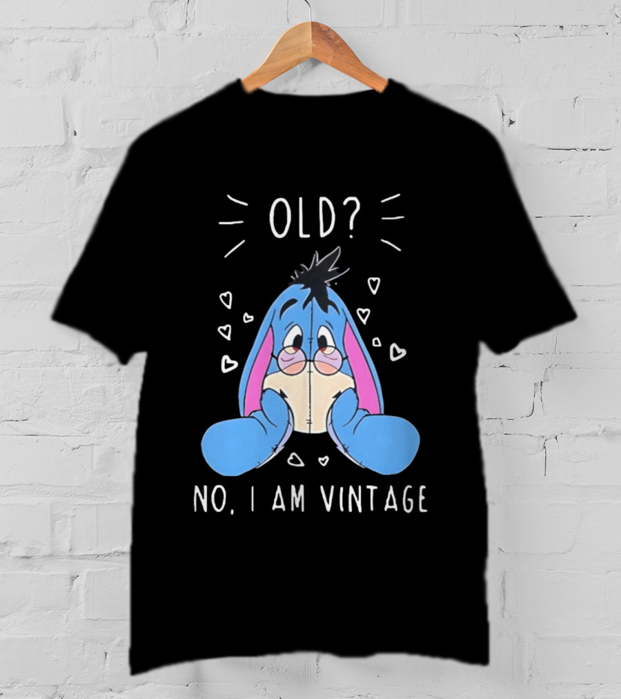 Old No I Am Vintage Disney Eeyore Wearing Glasses T-Shirt