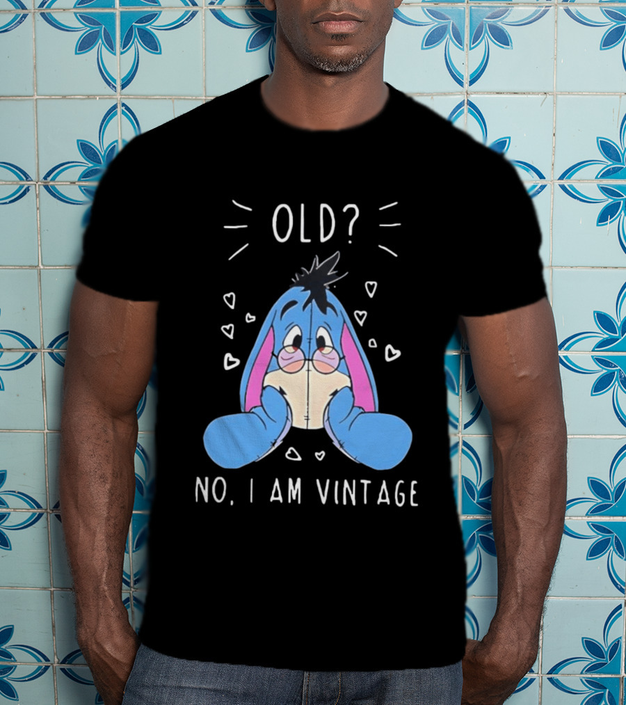 Old No I Am Vintage Disney Eeyore Wearing Glasses T-Shirt