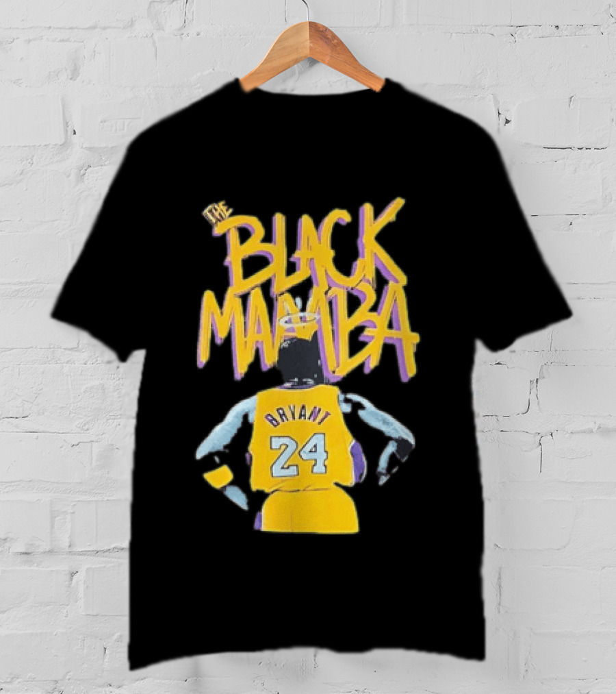 The Black Mamba Bryant 24 Los Angeles Lakers T-Shirt