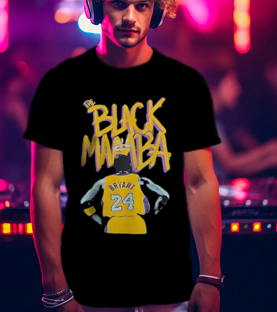 The Black Mamba Bryant 24 Los Angeles Lakers T-Shirt