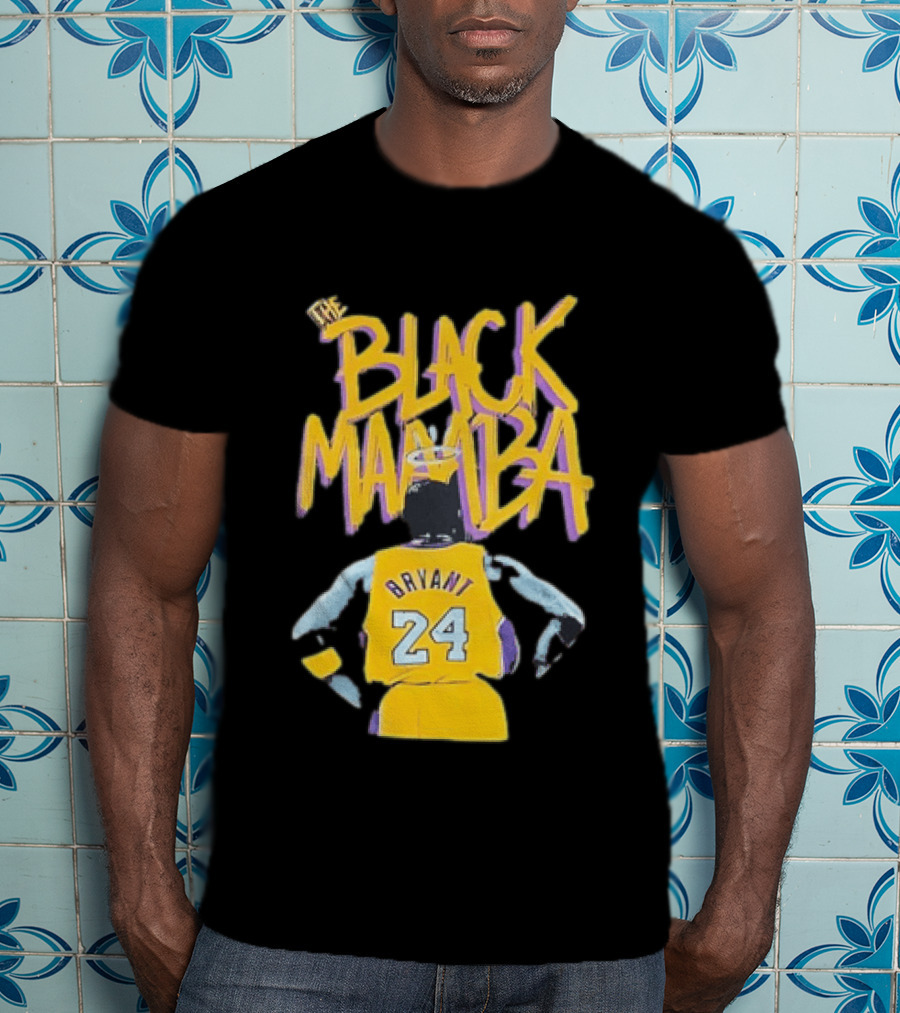 The Black Mamba Bryant 24 Los Angeles Lakers T-Shirt