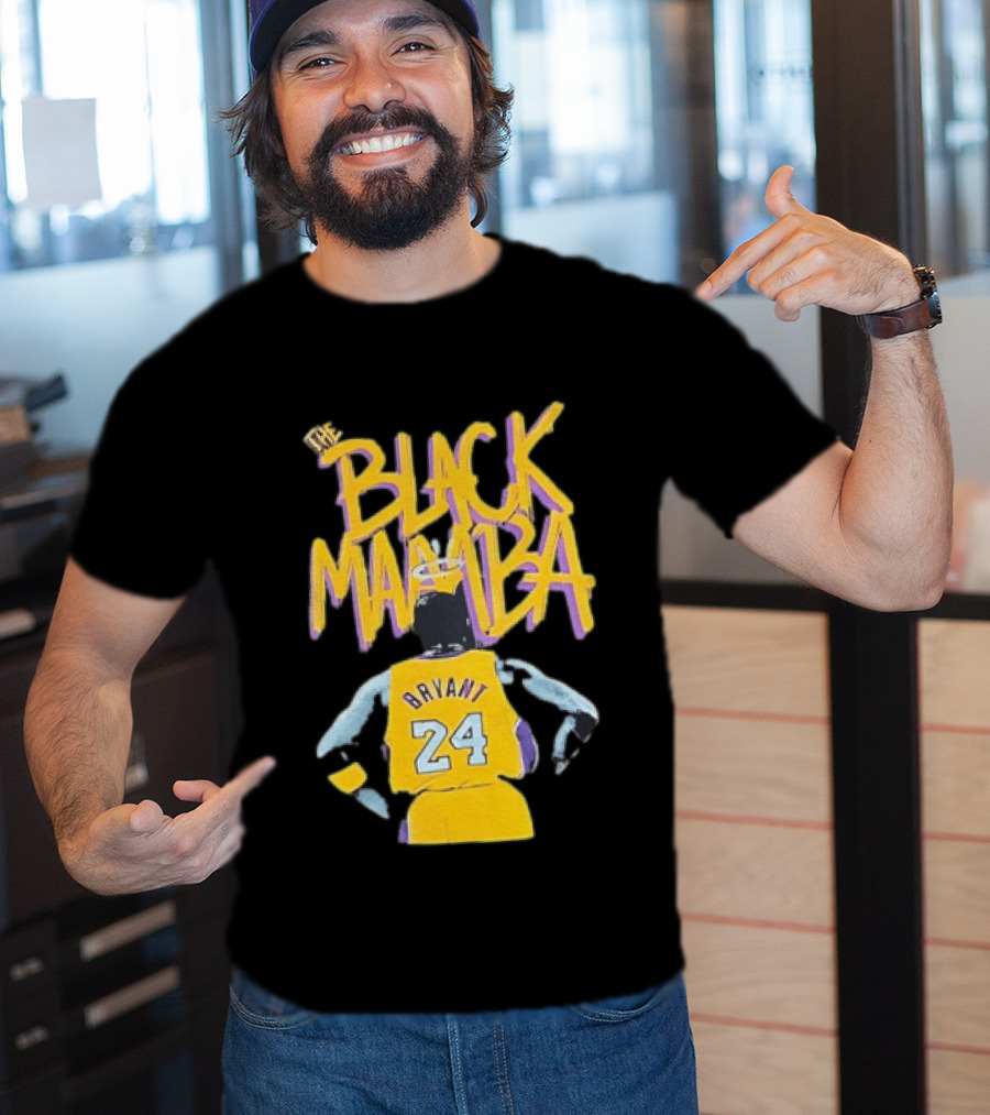 The Black Mamba Bryant 24 Los Angeles Lakers T-Shirt