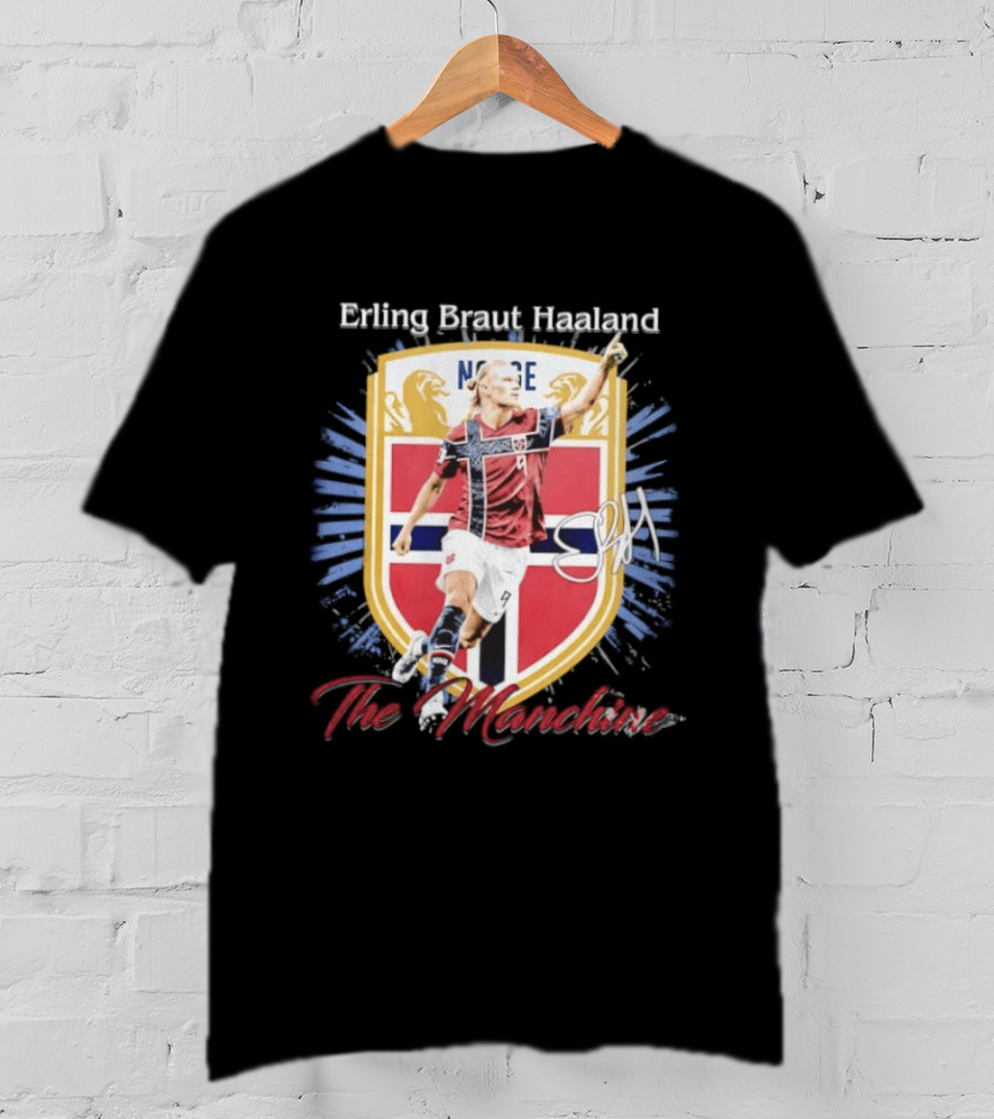 Erling Braut Haaland Norway National Team The Manchine Norway T-Shirt