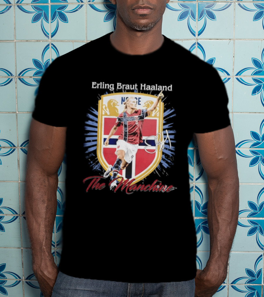Erling Braut Haaland Norway National Team The Manchine Norway T-Shirt