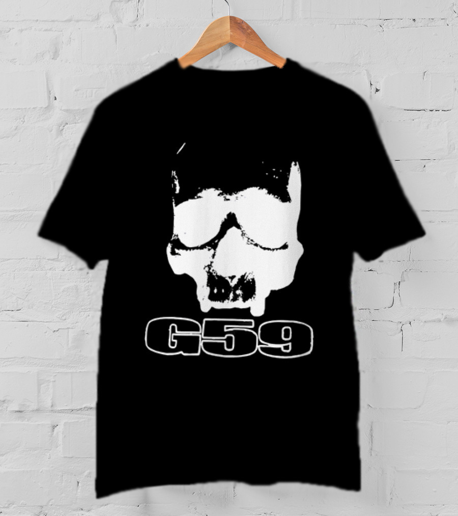 G59 Skull Black Graphic With Skull T-Shirt