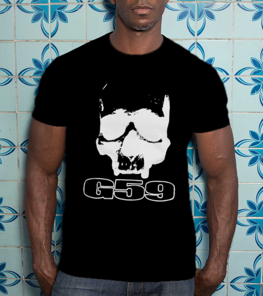 G59 Skull Black Graphic With Skull T-Shirt