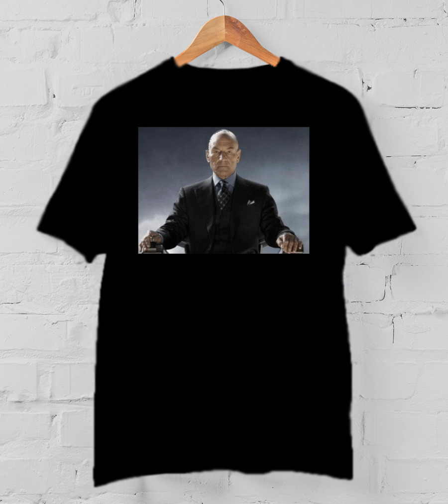 Patrick Stewart Never Retires Iconic Star Role Suit Image T-Shirt