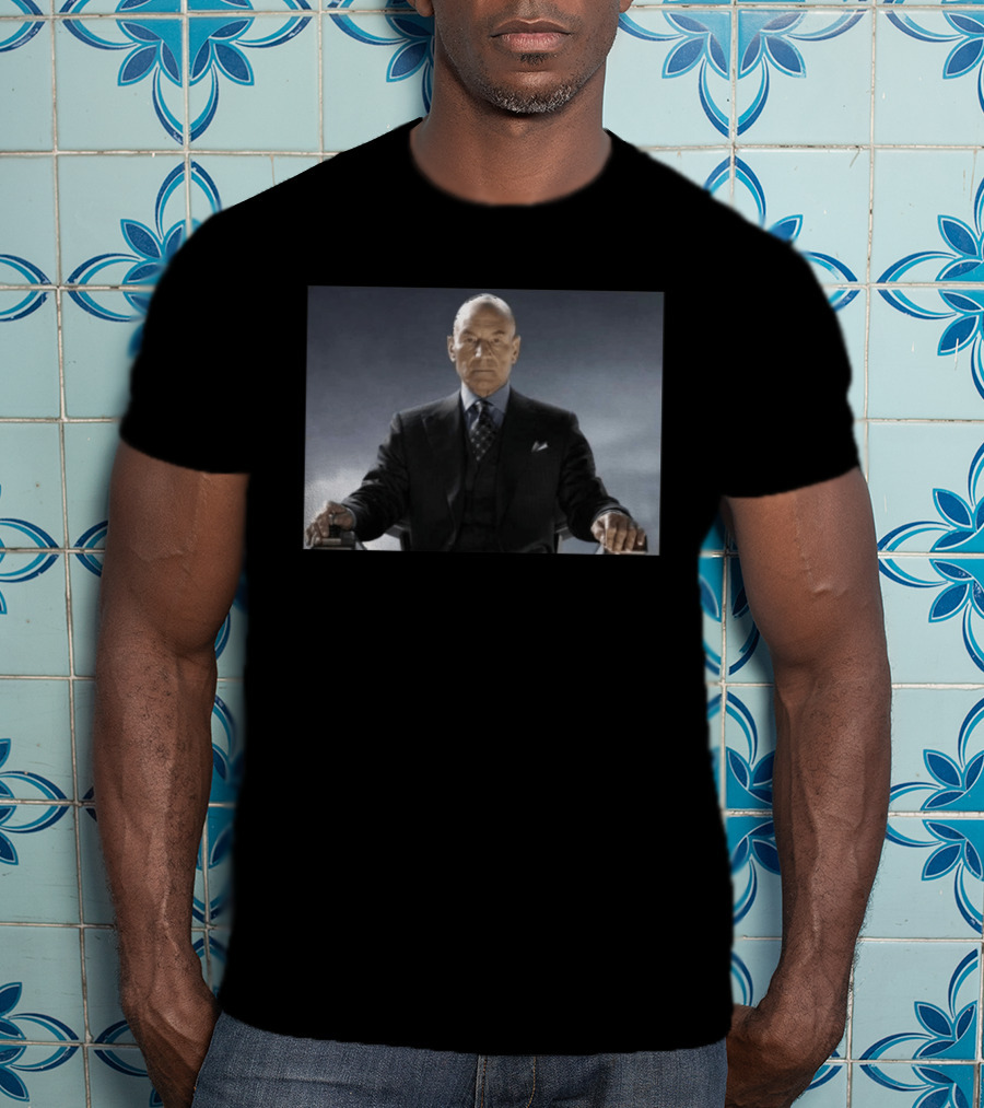 Patrick Stewart Never Retires Iconic Star Role Suit Image T-Shirt