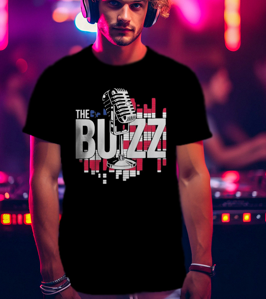 Podcast The Buzz Microphone T-Shirt