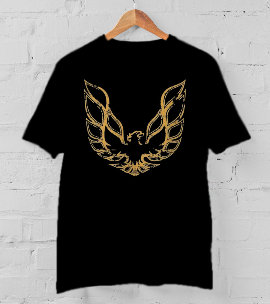 Pontiac Firebird Screaming Chicken Grunge Gold T-Shirt