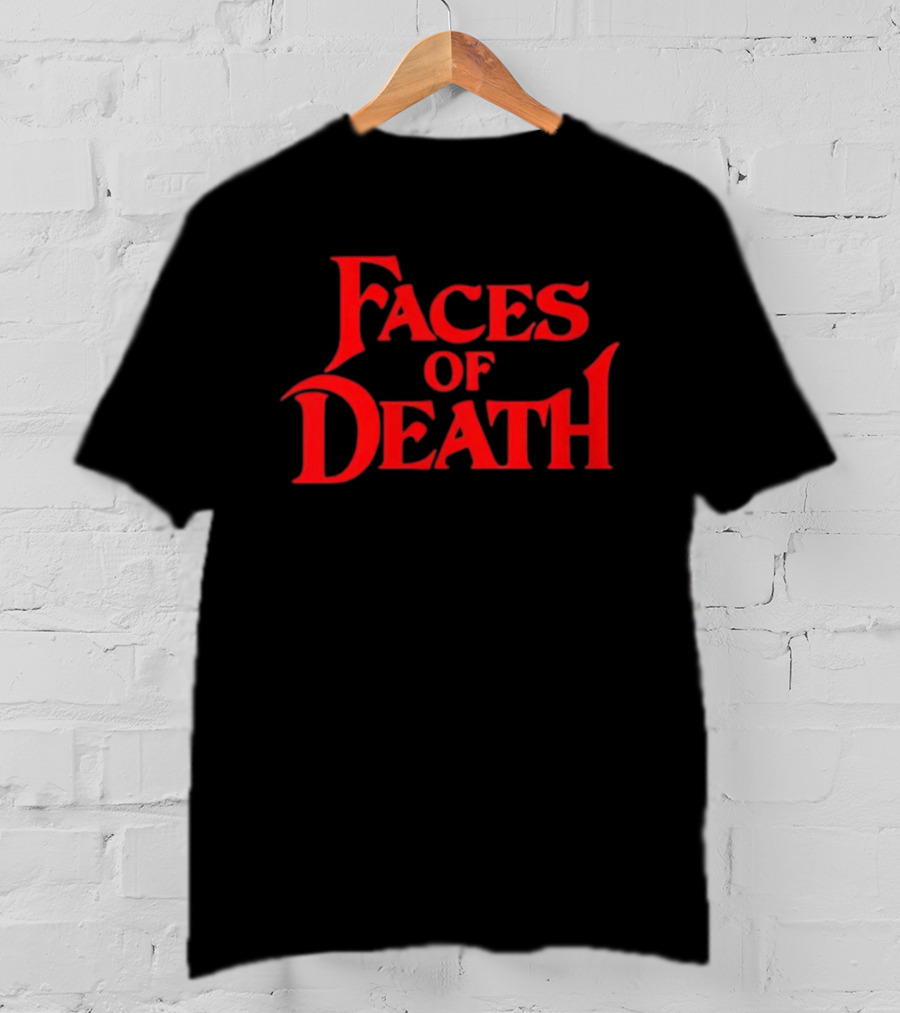 Faces Of Death Horror Movie Red T-Shirt