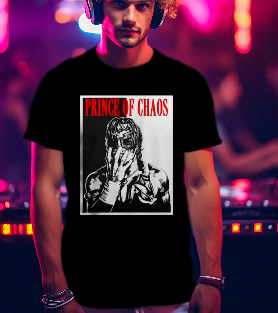 Shado Jr Prince Of Chaos Wrestling Lucha Libre Masked Wrestler T-Shirt