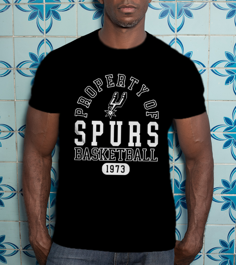Property Of Spurs Basketball 1973 T-Shirt