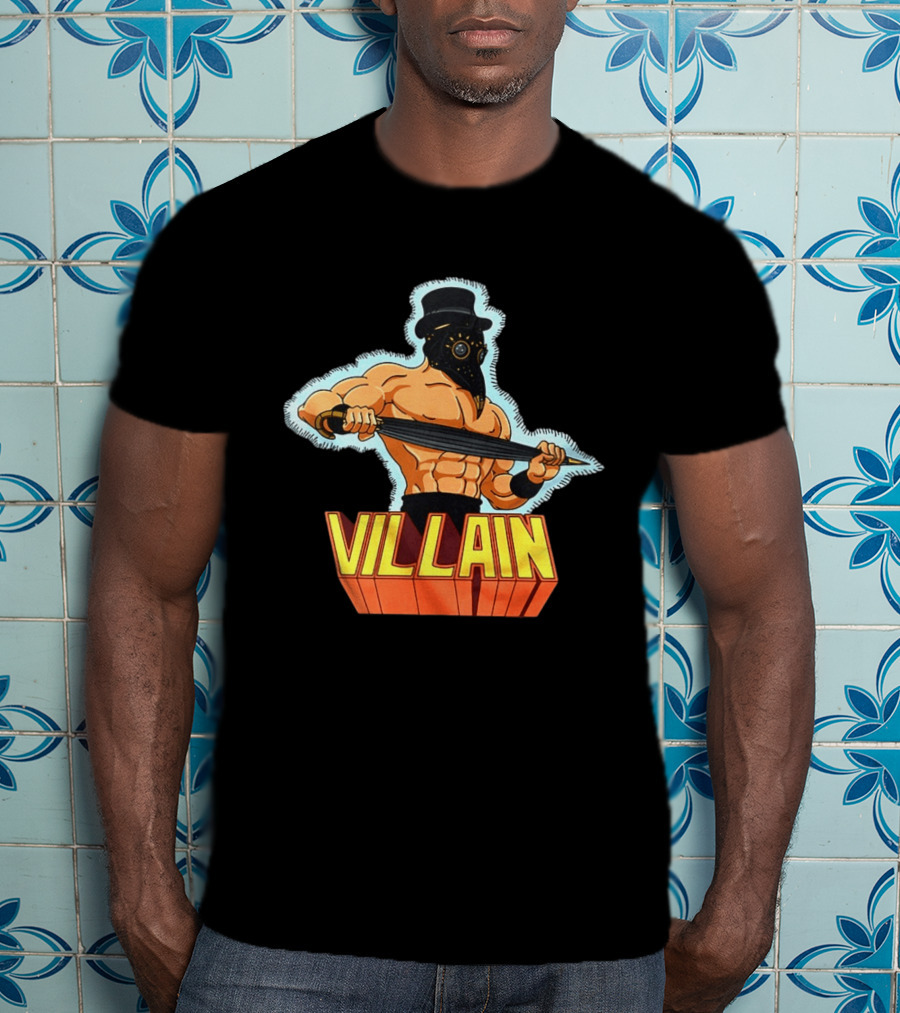 Villain Plague Doctor Warrior With Sword T-Shirt