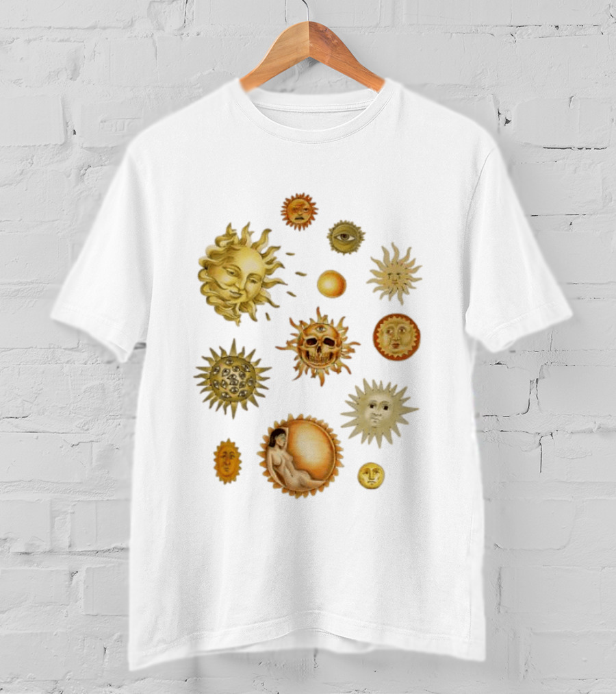Celestial Sun Orbs Alchemy Mystic Symbols Occult Mystical T-Shirt
