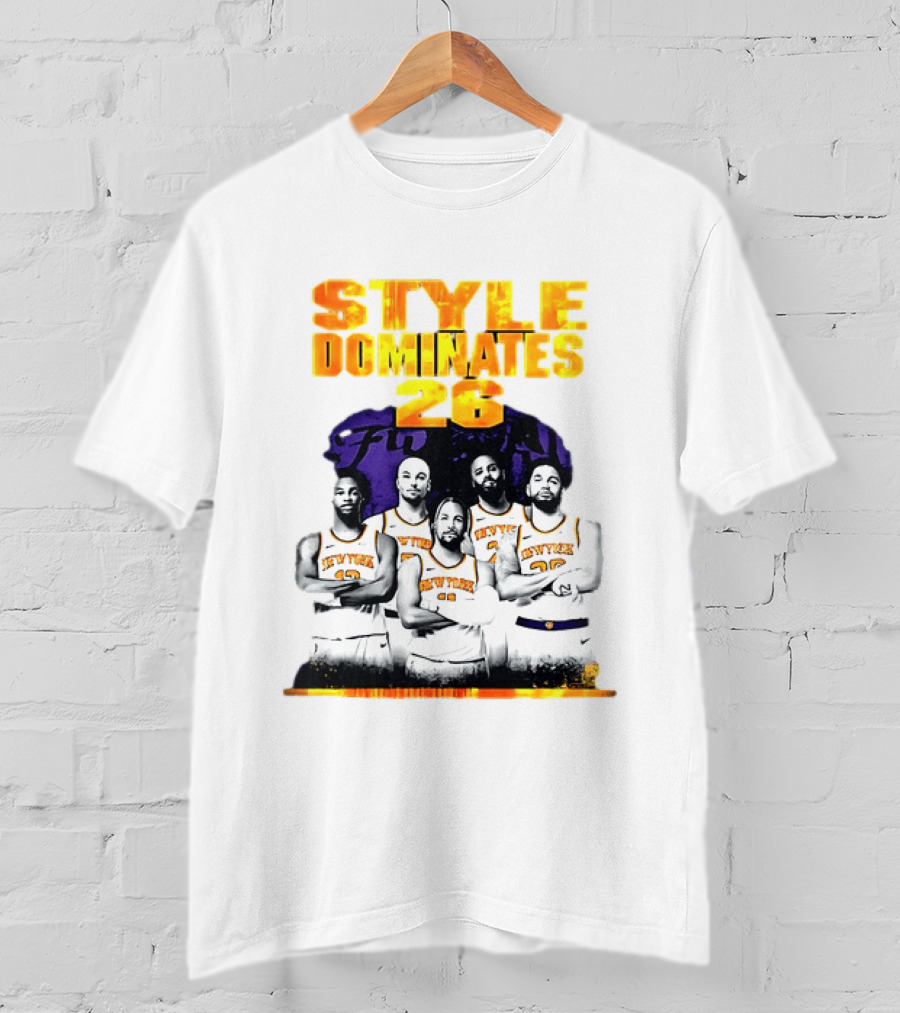 New York Knicks Basketball Style Dominates 26 T-Shirt