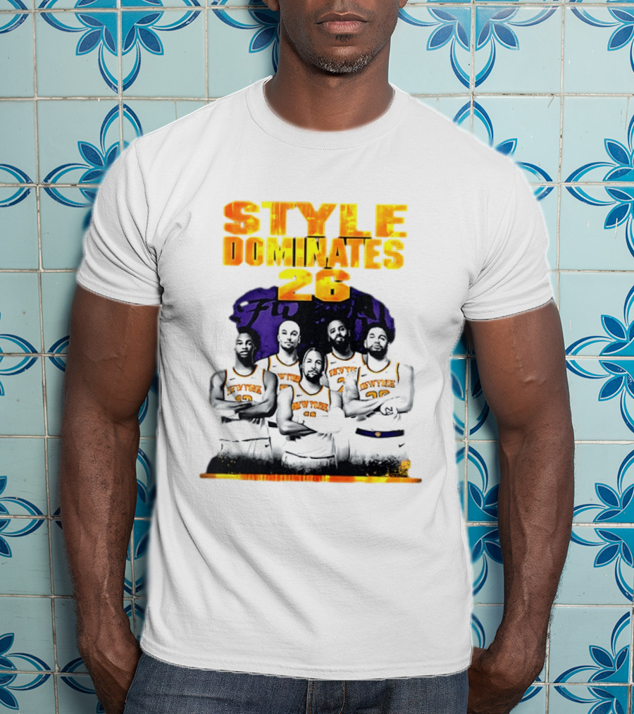 New York Knicks Basketball Style Dominates 26 T-Shirt