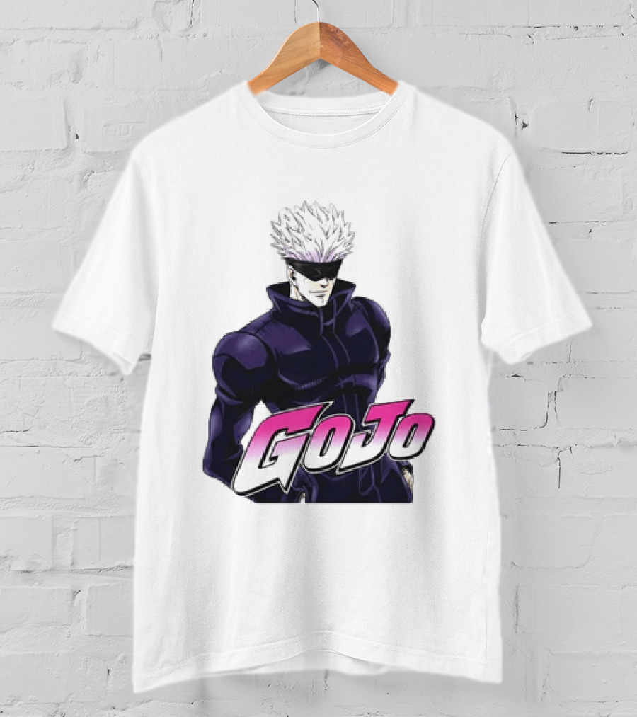 Satoru Gojo Jujutsu Kaisen Anime Crossover Jojo T-Shirt
