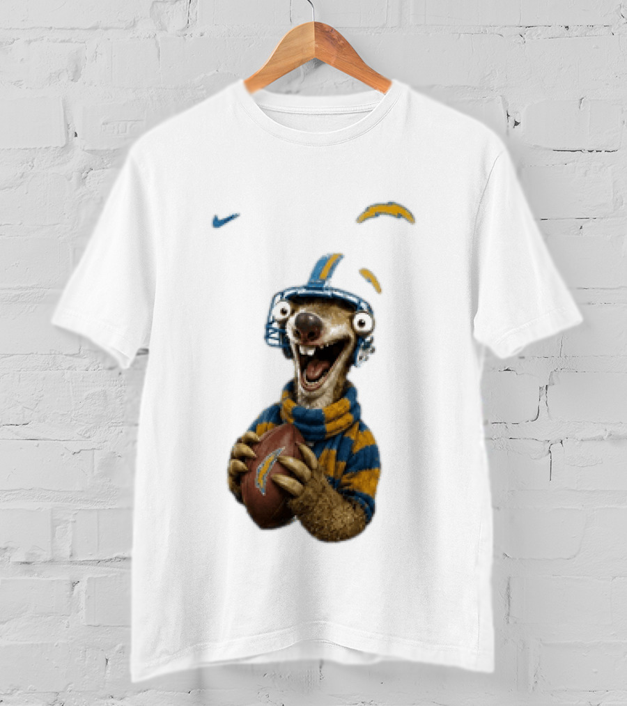 Sid Ice Age Los Angeles Chargers Football Fan Gear T-Shirt