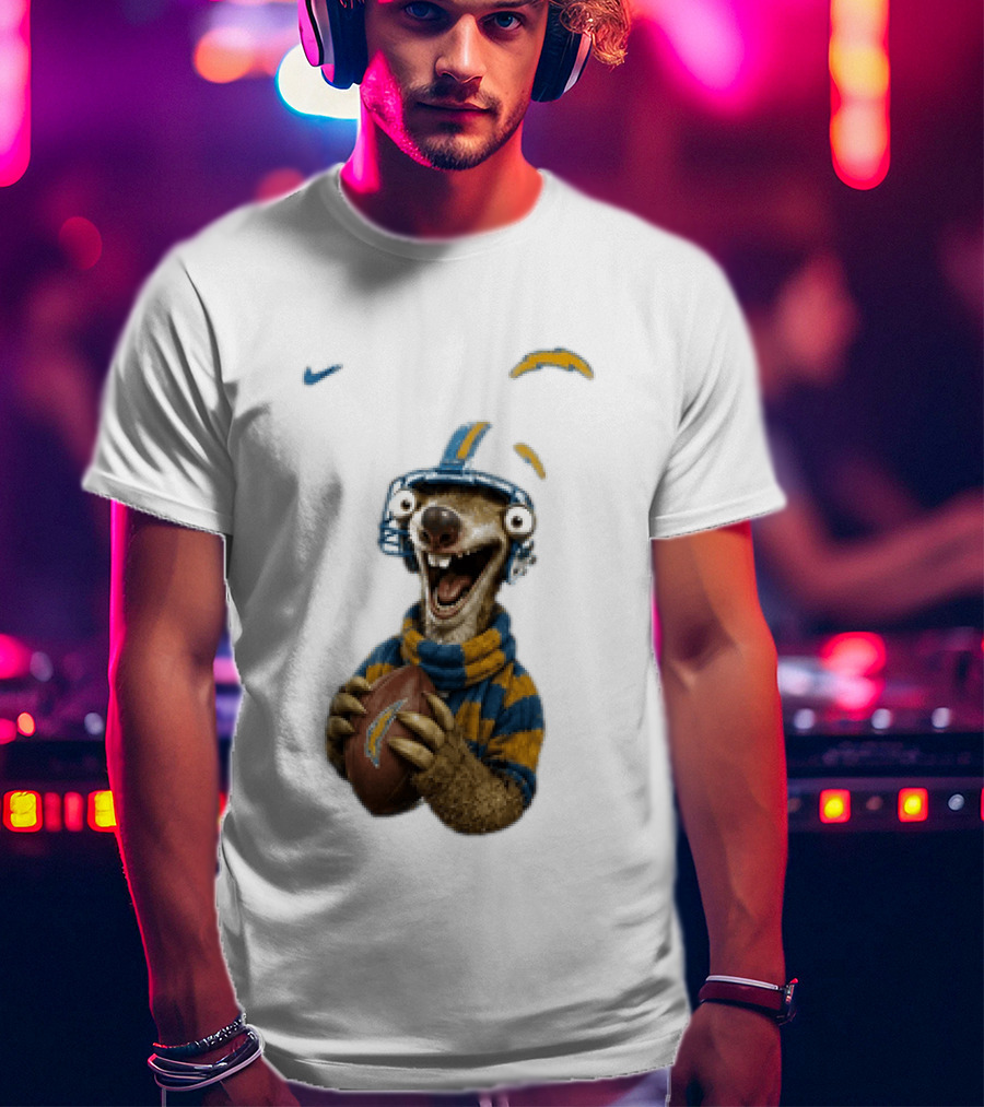 Sid Ice Age Los Angeles Chargers Football Fan Gear T-Shirt