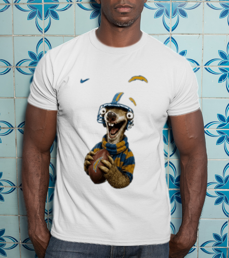 Sid Ice Age Los Angeles Chargers Football Fan Gear T-Shirt
