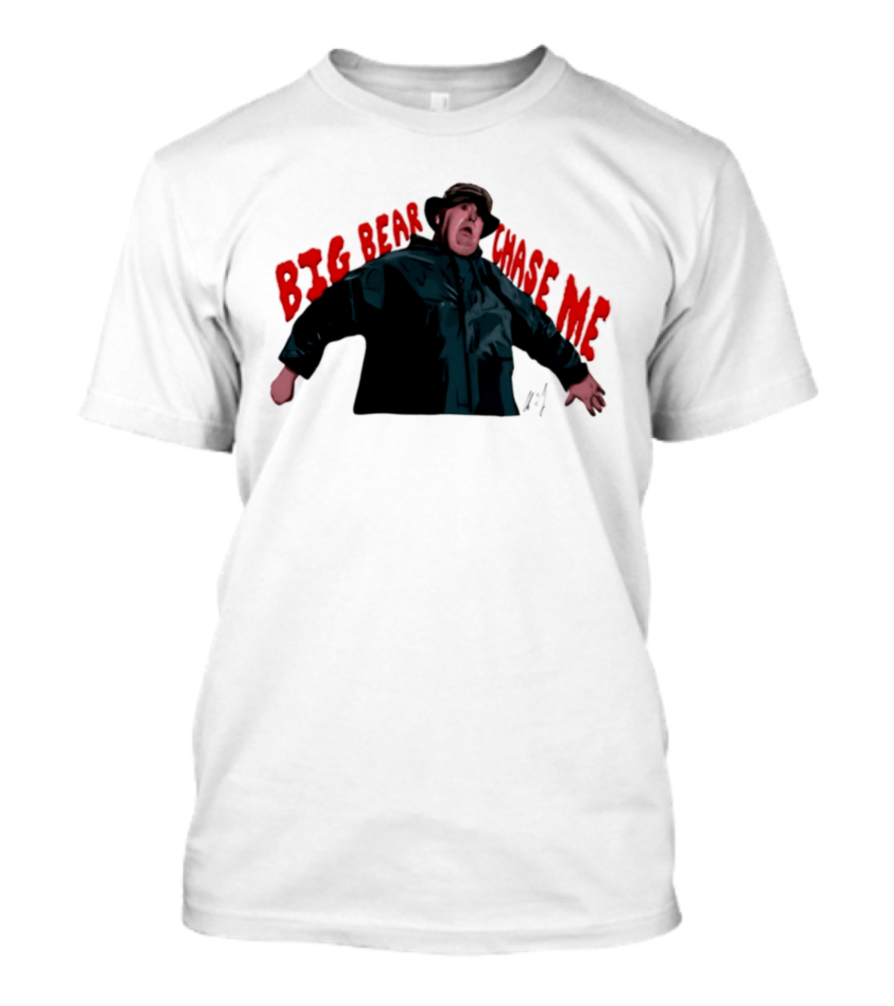 John Candy Big Bear Chase Me The Great Outdoors Movie Scene T-Shirt