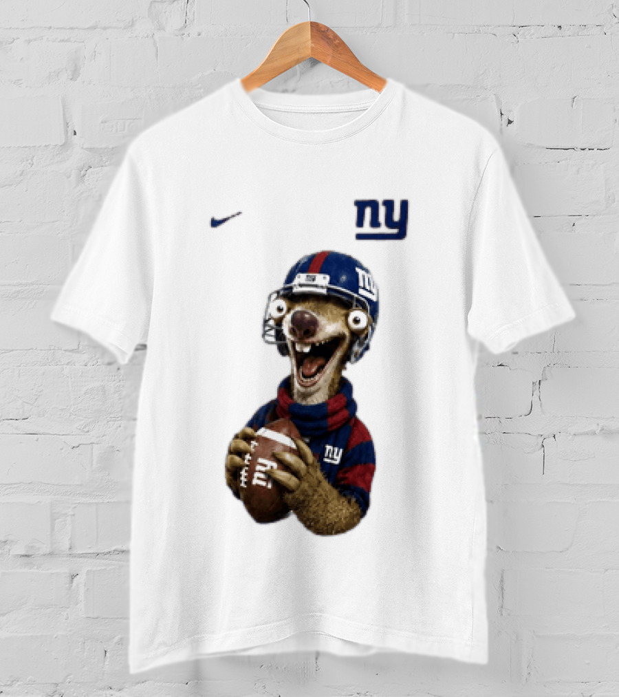 Sid The Sloth New York Giants Football NFL Fan Gear T-Shirt