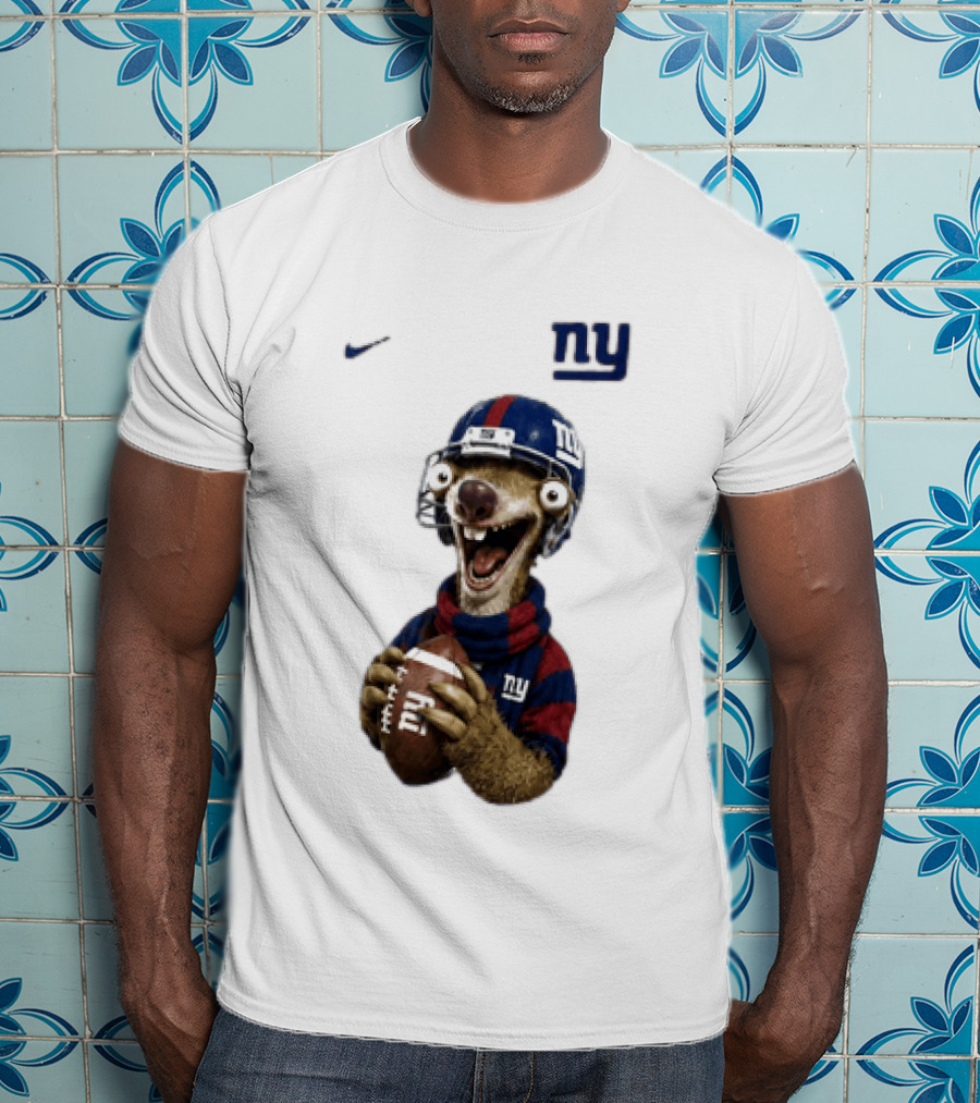 Sid The Sloth New York Giants Football NFL Fan Gear T-Shirt