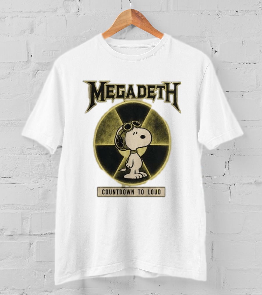 Snoopy MEgadeth Countdown To Loud T-Shirt