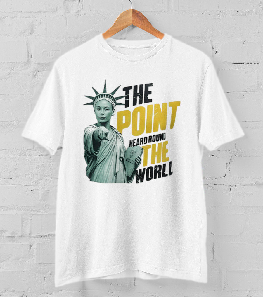 The Point Heard Round The World Statue Of Liberty Sophie Cunningham Indiana Fever T-Shirt