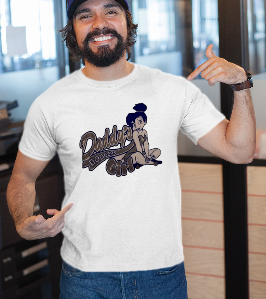 Daddy's Dodgers Girl Tinker Bell Los Angeles T-Shirt