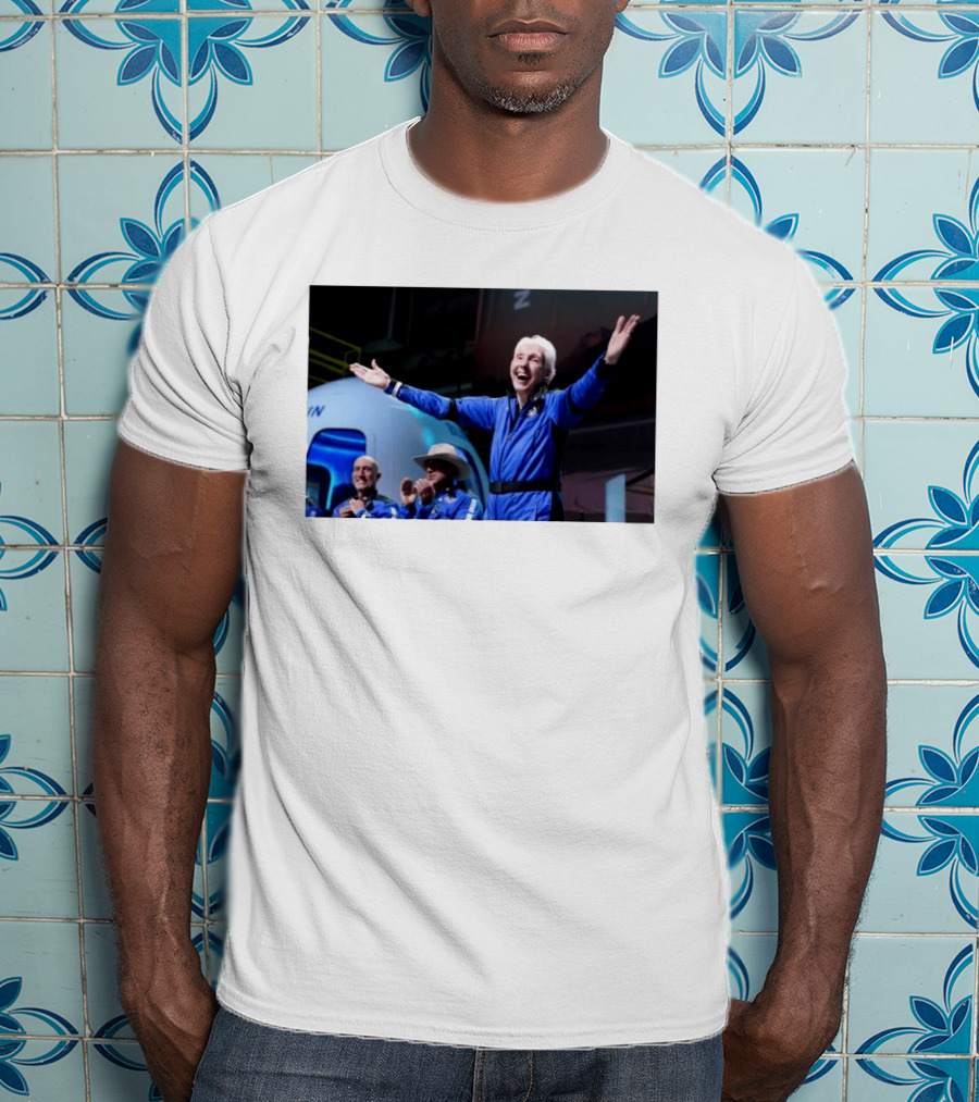 Wally Funk Age Record Space Travel Blue Origin Crew Celebration T-Shirt