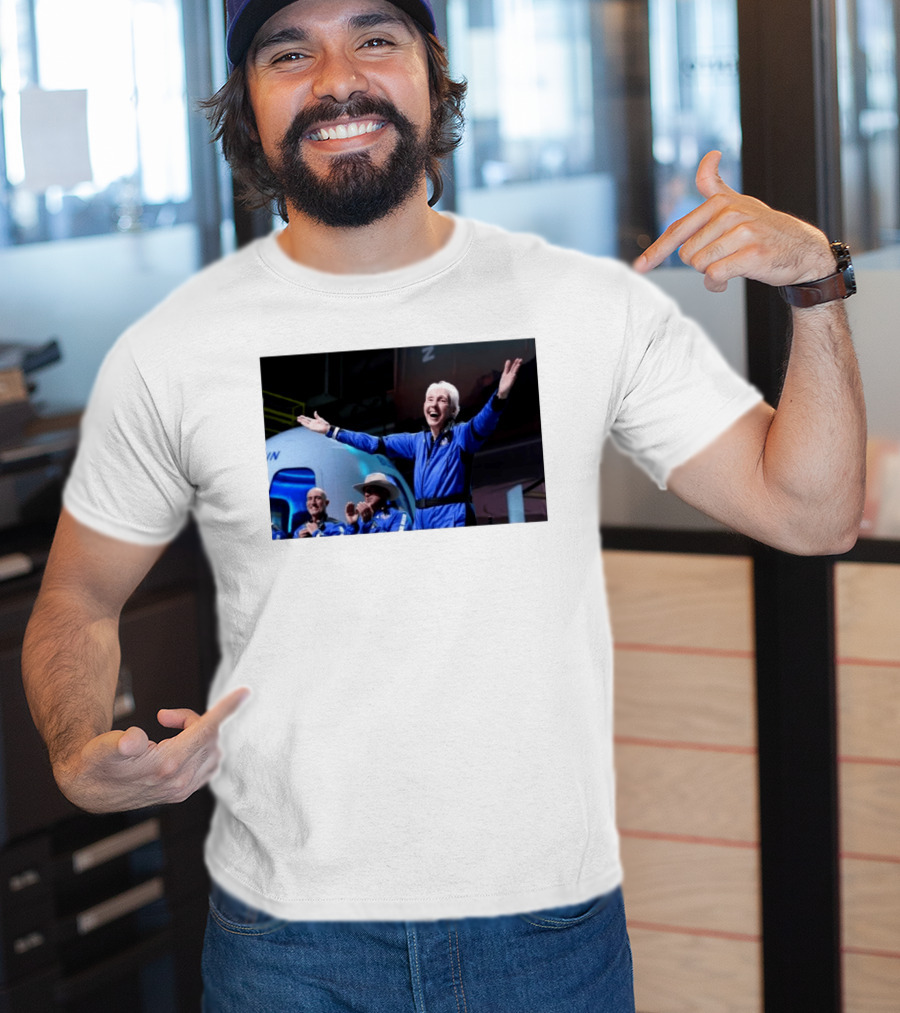 Wally Funk Age Record Space Travel Blue Origin Crew Celebration T-Shirt
