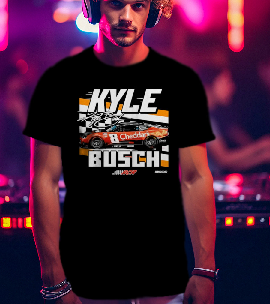 Kyle Busch Cheddar's NASCAR 8 Richard Childress Racing RCR T-Shirt