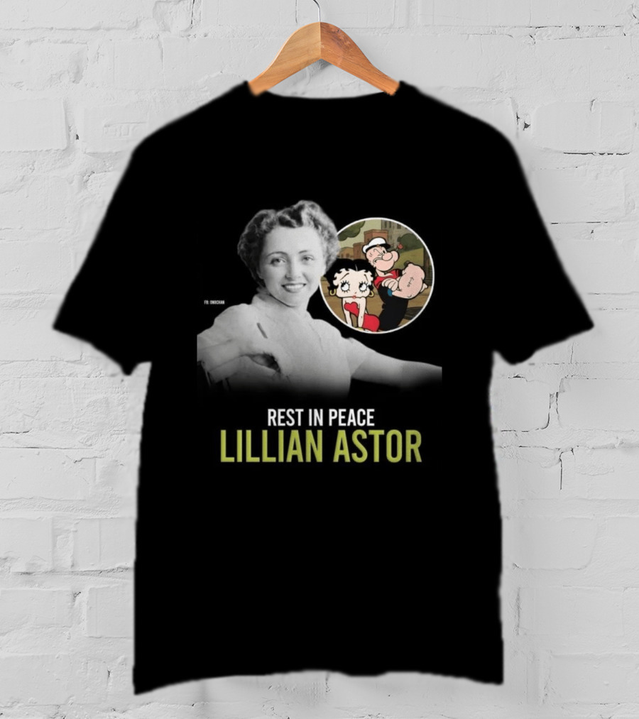 Rest In Peace Lillian Astor Betty Boop Popeye T-Shirt
