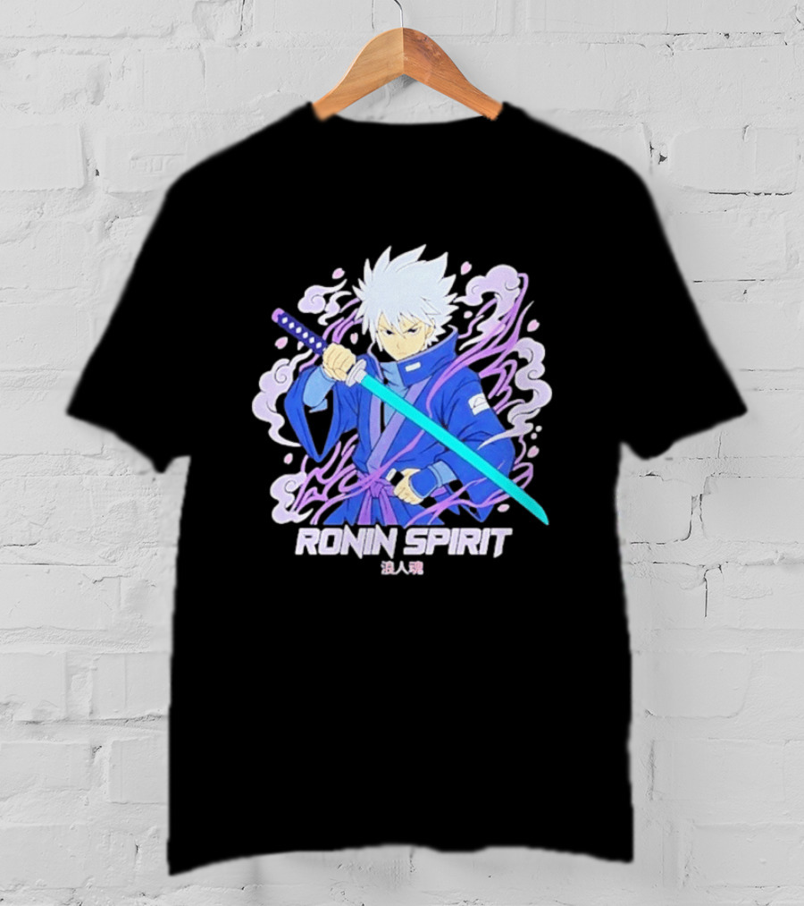 Ronin Spirit Anime Samurai Warrior Katana Manga T-Shirt