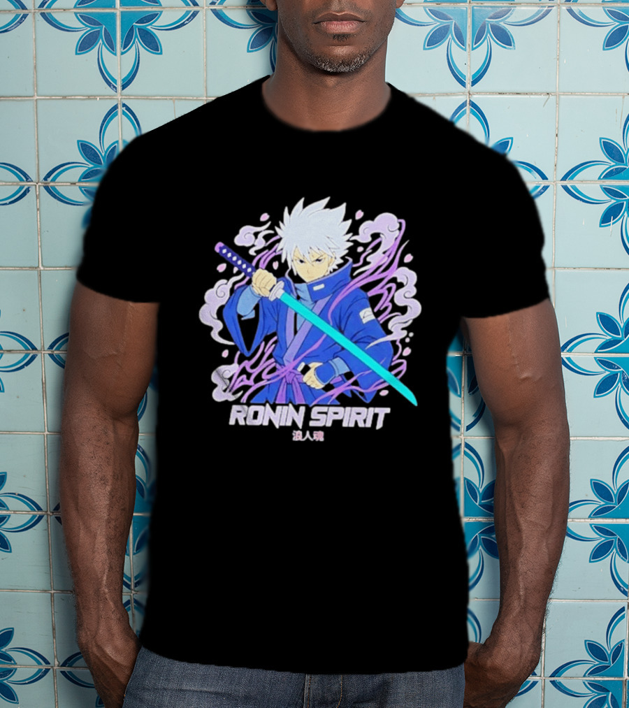 Ronin Spirit Anime Samurai Warrior Katana Manga T-Shirt