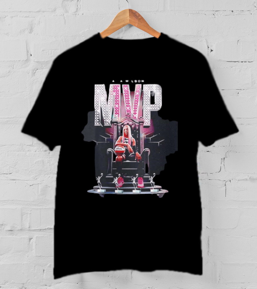 A'ja Wilson MVP Throne Las Vegas Aces Basketball Trophy T-Shirt