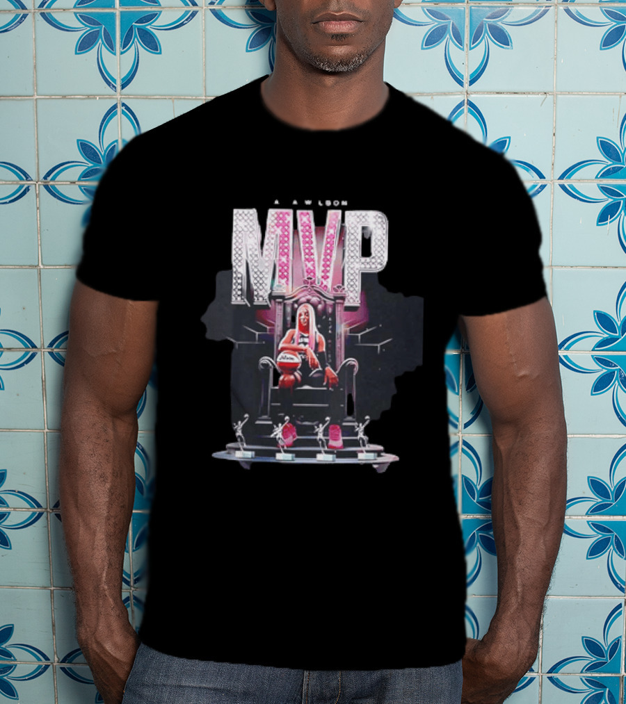 A'ja Wilson MVP Throne Las Vegas Aces Basketball Trophy T-Shirt