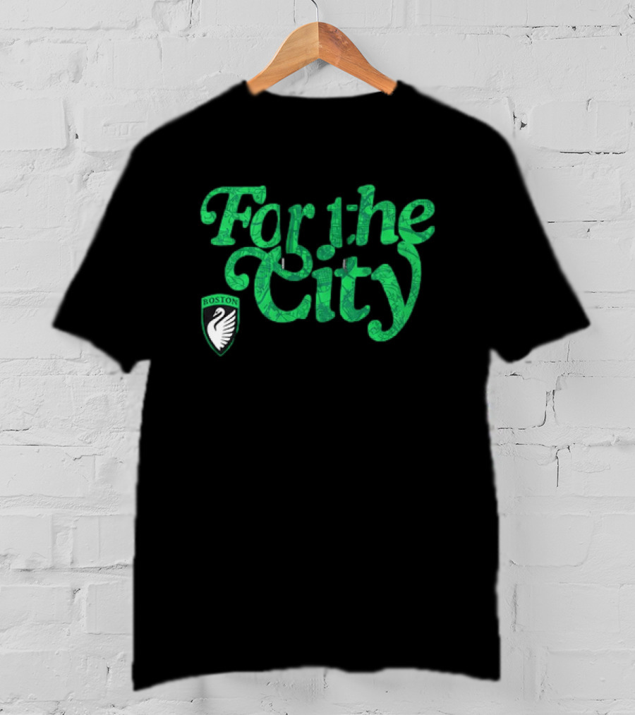 Boston Legacy FC For The City Green Swan T-Shirt
