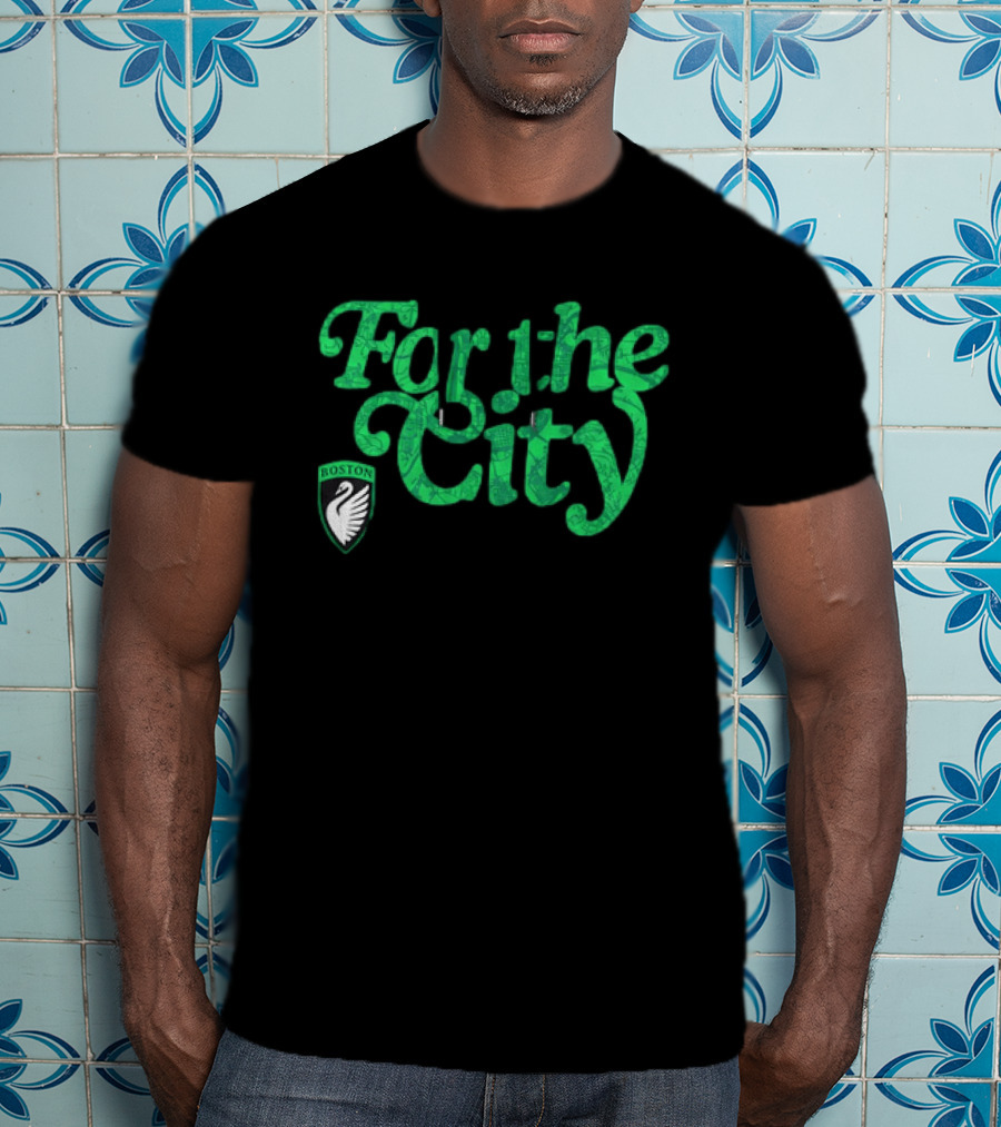 Boston Legacy FC For The City Green Swan T-Shirt