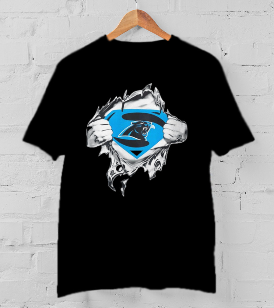 Carolina Panthers Superman Inspired Fan T-Shirt