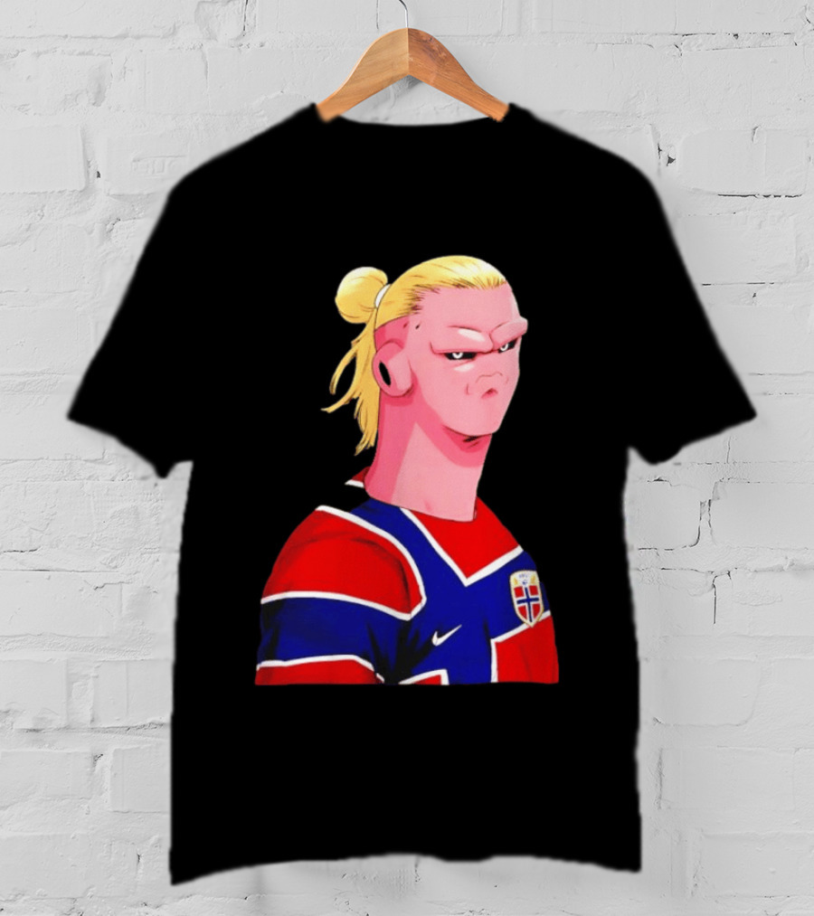 Erling Haaland Cartoon Norway National Football Team Norge T-Shirt