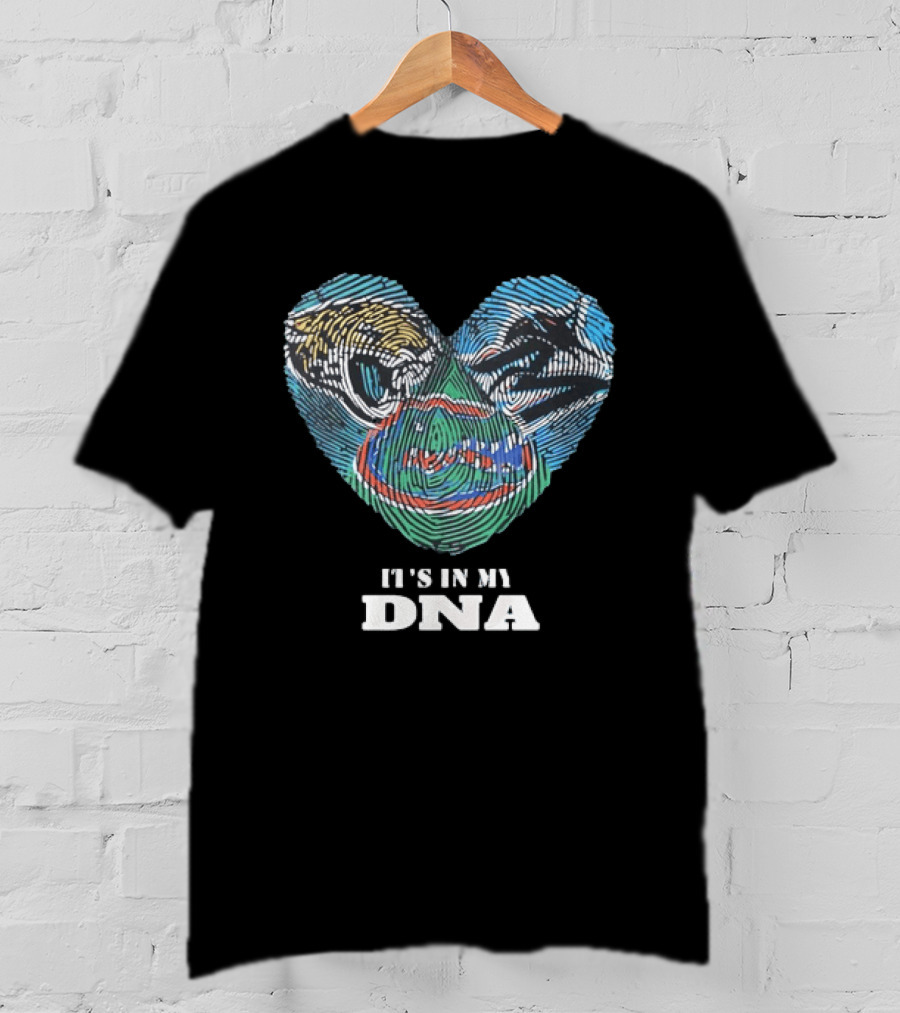 Florida Gators It's In My DNA Heart T-Shirt