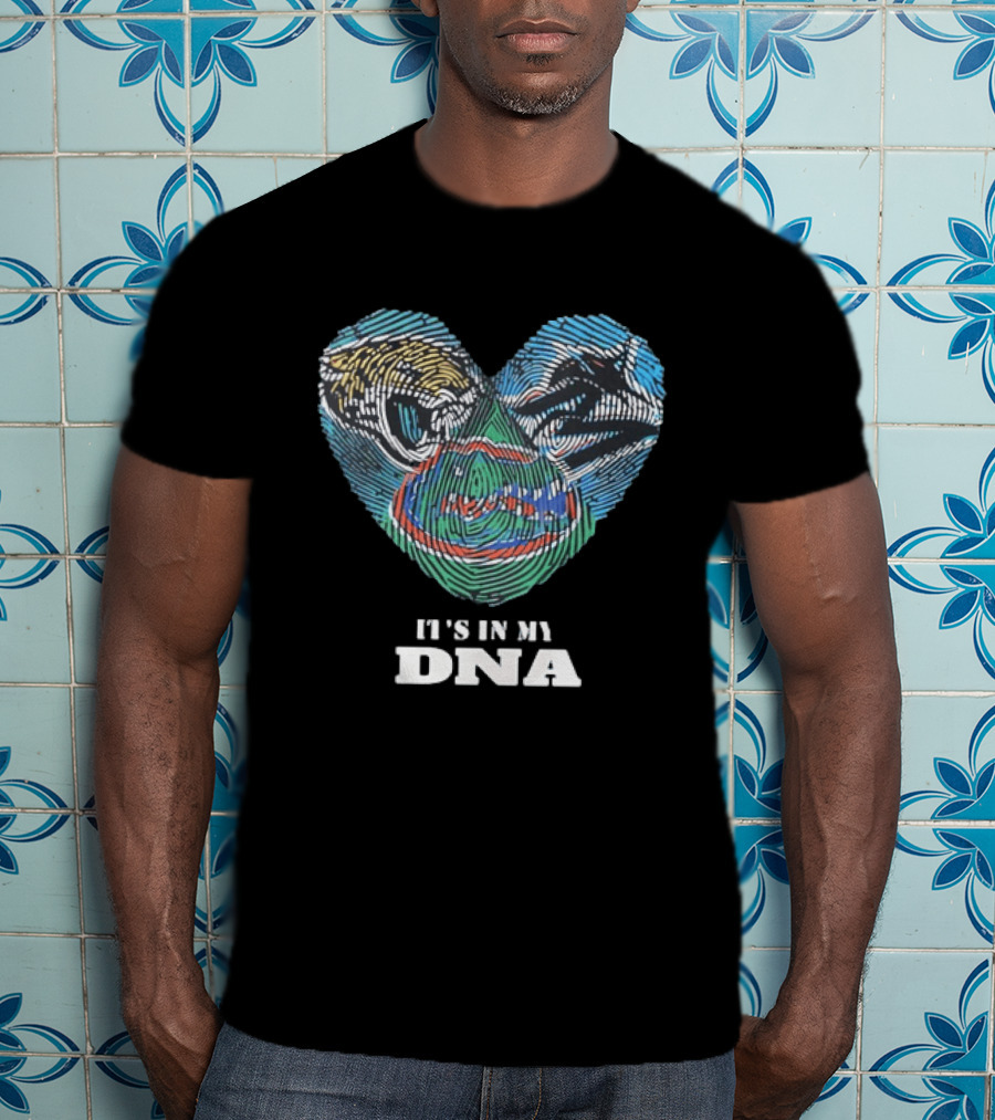 Florida Gators It's In My DNA Heart T-Shirt