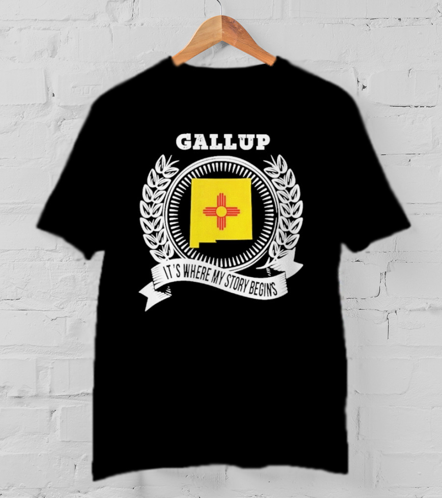 Gallup New Mexico Zia Symbol It's Where My Story Begins T-Shirt