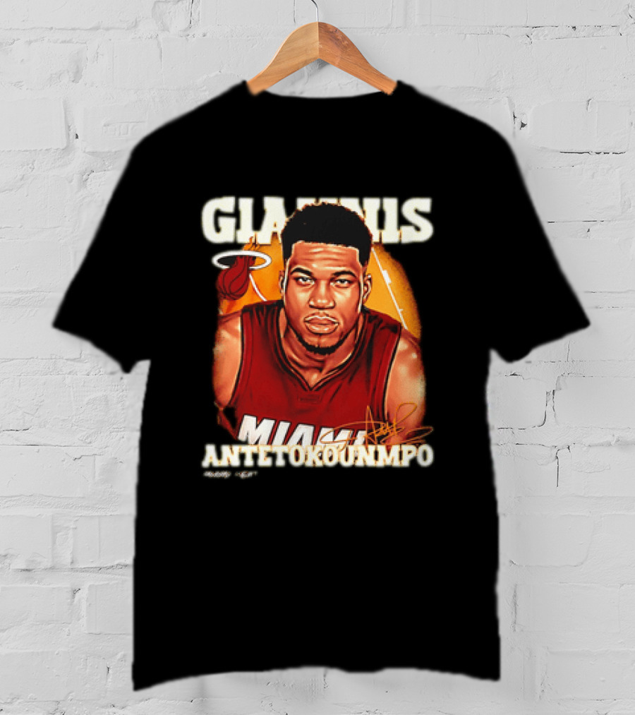 Giannis Antetokounmpo Miami Heat Airbrush T-Shirt