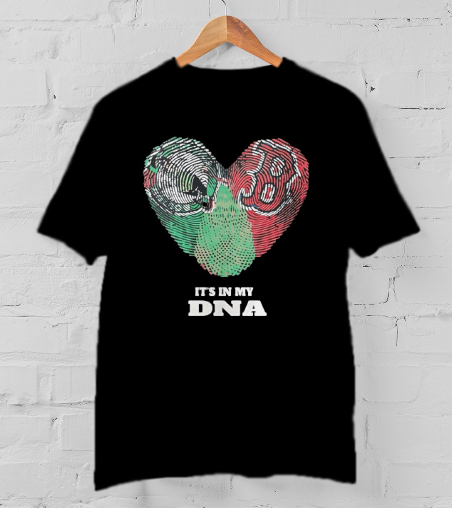 It’s In My DNA Heart Flag T-Shirt