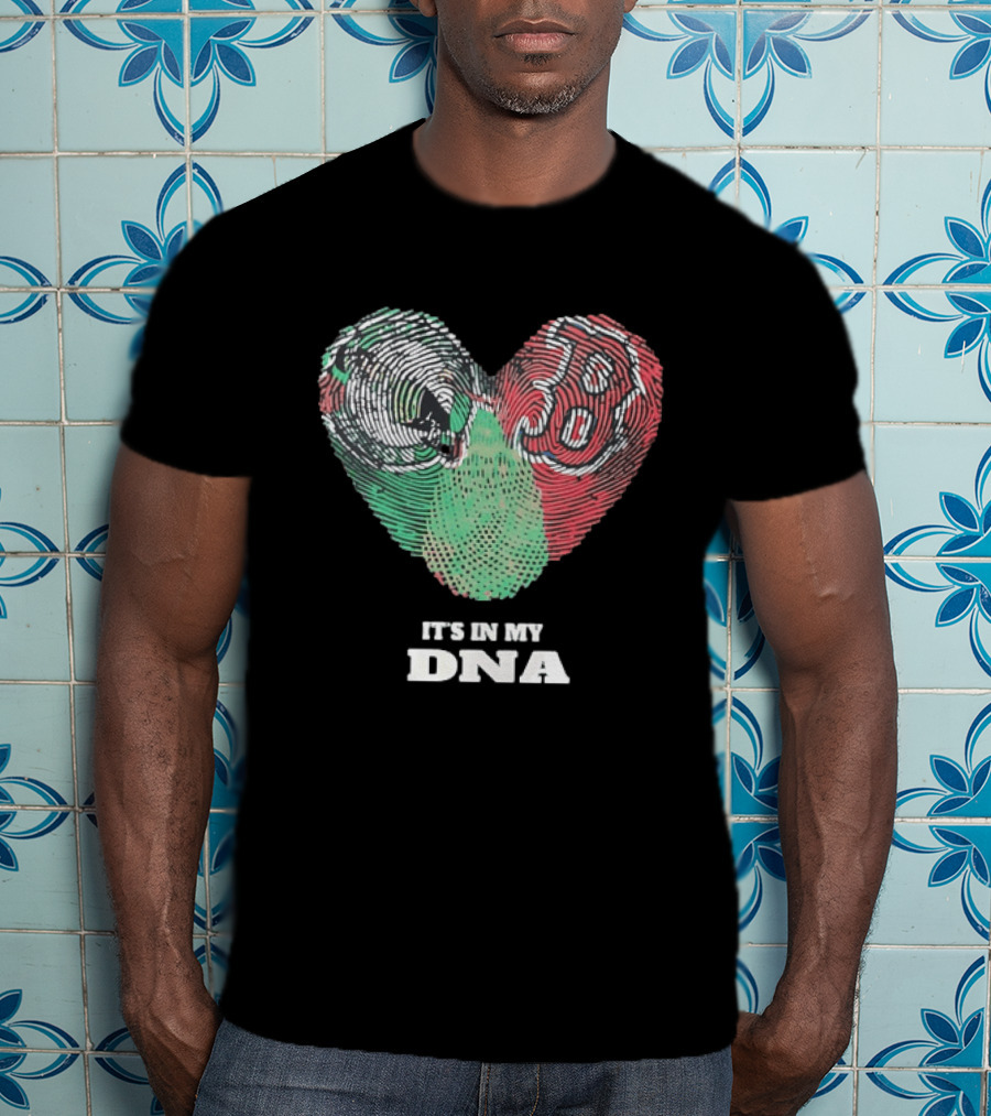 It’s In My DNA Heart Flag T-Shirt